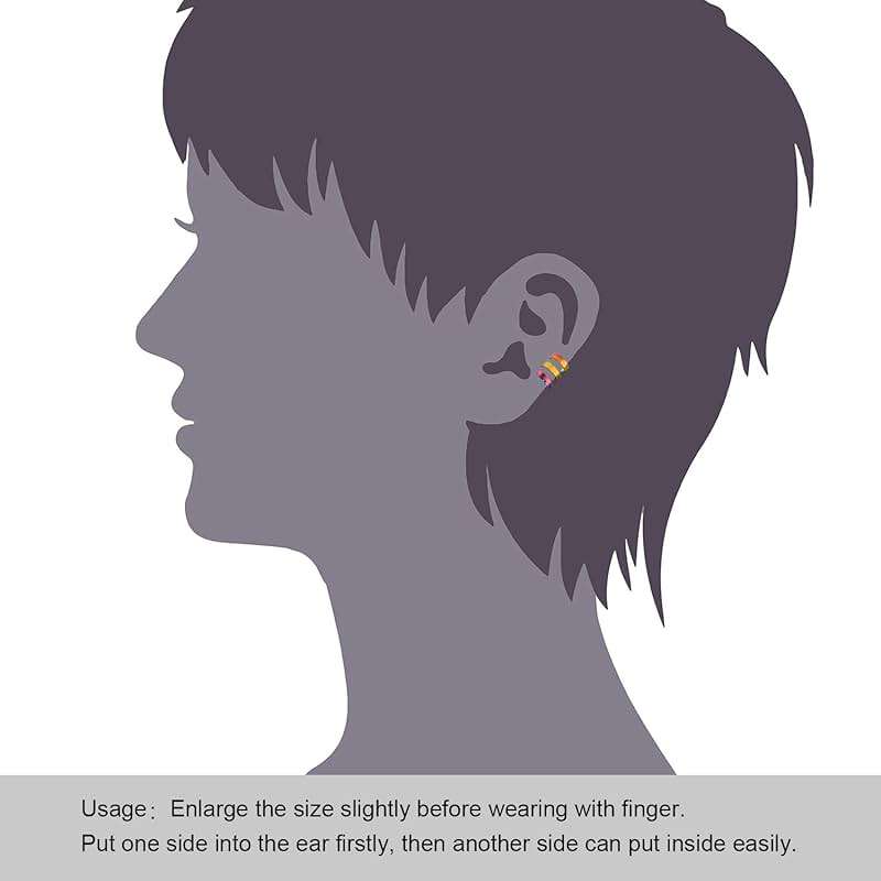 JewelrieShop Earcuffs for Men Stainless Steel Clip on Cartilage Helix Ear Cuffs Non-Piercing Punk Earrings Women - Image 5
