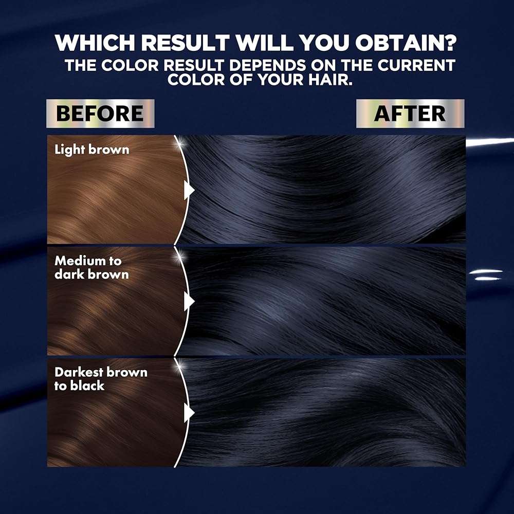 Garnier Nutrisse Ultra Color Hair Color, Permanent Hair Dye for Up to 8 Weeks of Bold, Vibrant, Fade-Resistant Results, Vegan & Cruelty-Free, IN1 Dark Intense Indigo (Midnight Iris), 1 Count - Image 4