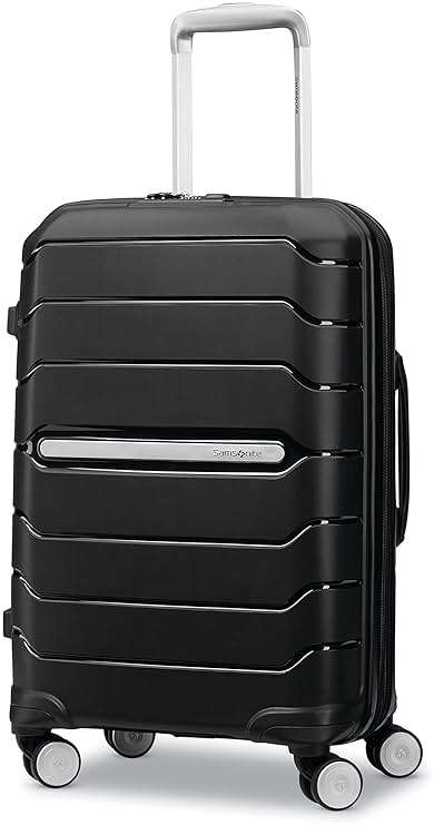 Samsonite Freeform Hardside Carry-On Luggage with Spinner Wheels - Hardshell Suitcase - TSA, Airline-Approved - Expandable Hard Shell, Smooth Rolling Wheels for Lightweight Travel – Black - Image 1