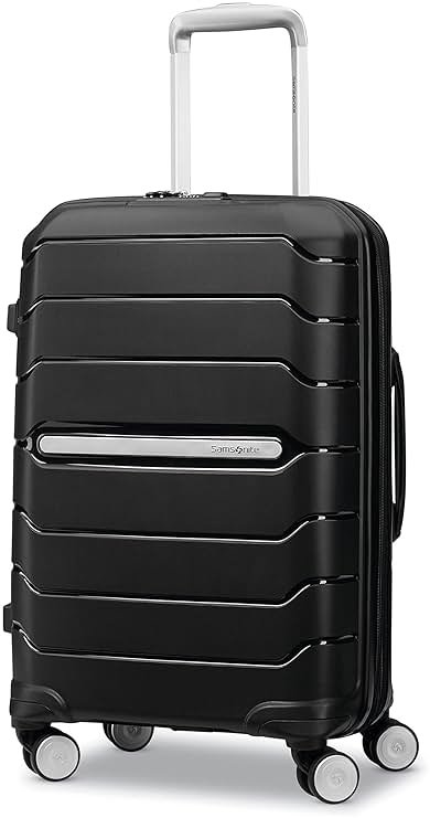 Samsonite Freeform Hardside Carry-On Luggage with Spinner Wheels - Hardshell Suitcase - TSA, Airline-Approved - Expandable Hard Shell, Smooth Rolling Wheels for Lightweight Travel – Black - Product Image