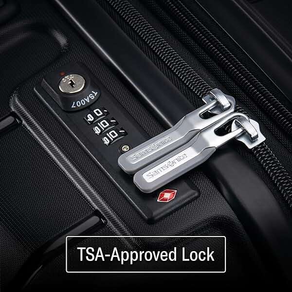 Samsonite Freeform Hardside Carry-On Luggage with Spinner Wheels - Hardshell Suitcase - TSA, Airline-Approved - Expandable Hard Shell, Smooth Rolling Wheels for Lightweight Travel – Black - Image 7