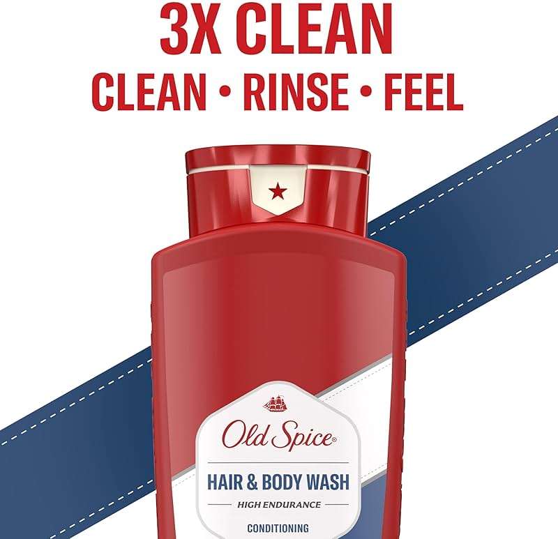 Old Spice Refreshing 2-in-1 Hair & Body Wash Conditioner for Men, High Endurance, 3X Defense, 24/7 Shower Fresh with Lasting Scent, Scented, 24 oz - Image 5