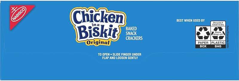 CHICKEN IN A BISKIT Original Baked Snack Crackers, Lunch Snacks, Family Size, 12 oz - Image 16