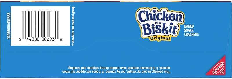 CHICKEN IN A BISKIT Original Baked Snack Crackers, Lunch Snacks, Family Size, 12 oz - Image 17