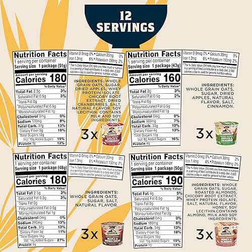 Quaker Instant Oatmeal Express Cups, 4 Flavor Variety Pack, 1.76 Ounce (Pack of 12) - Image 5