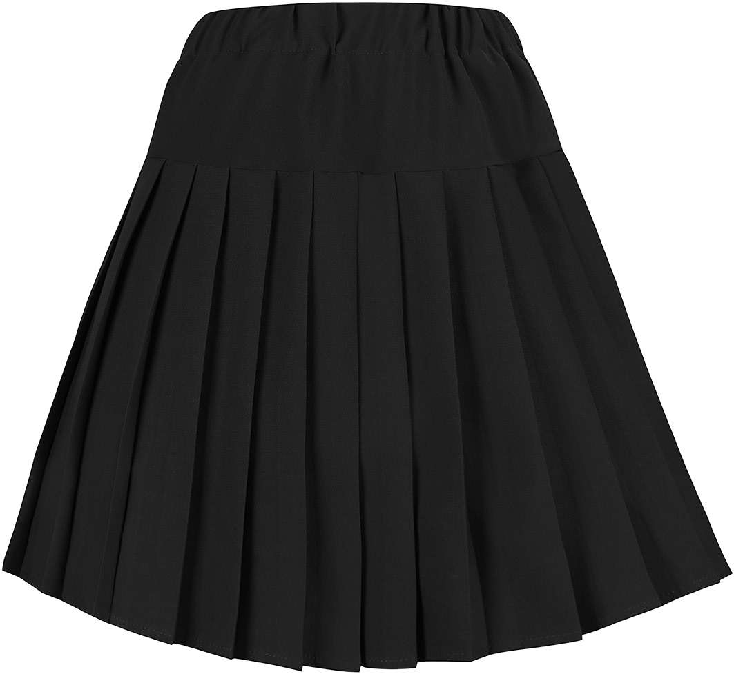 Urban CoCo Women's Elastic Waist Tartan Pleated School Skirt - Image 2
