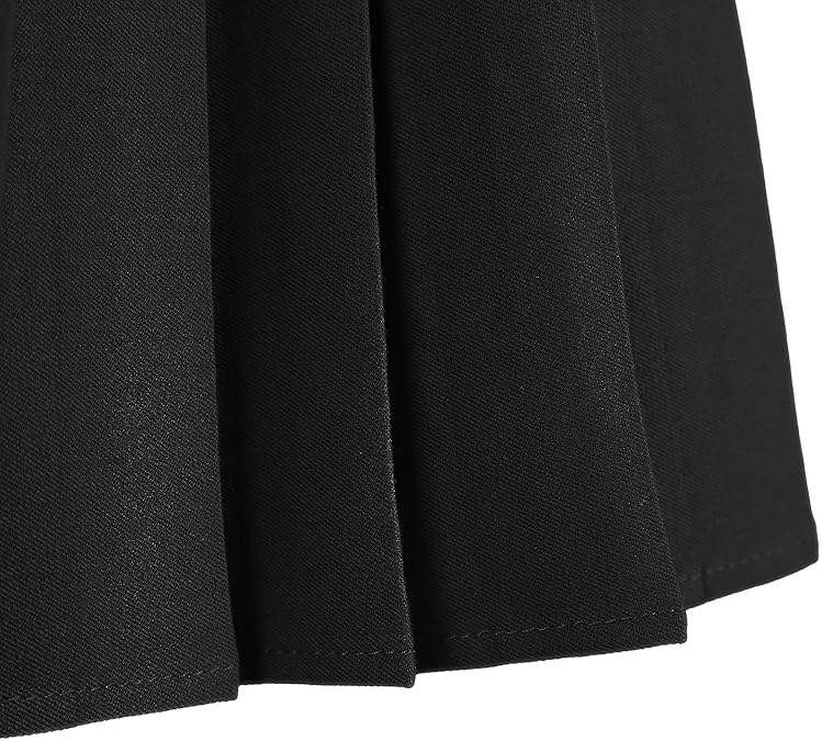Urban CoCo Women's Elastic Waist Tartan Pleated School Skirt - Image 5
