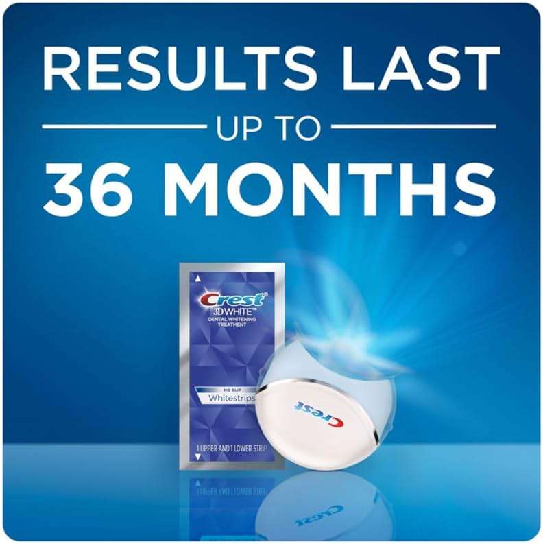 Crest 3D Whitestrips Express Whitening + LED Light – Teeth Whitening Kit, 1 Light + 10 Treatments, Each with 1 Upper/1Lower, 20 Strips – Crest 3DWhite Teeth Whitening Strips - Image 4