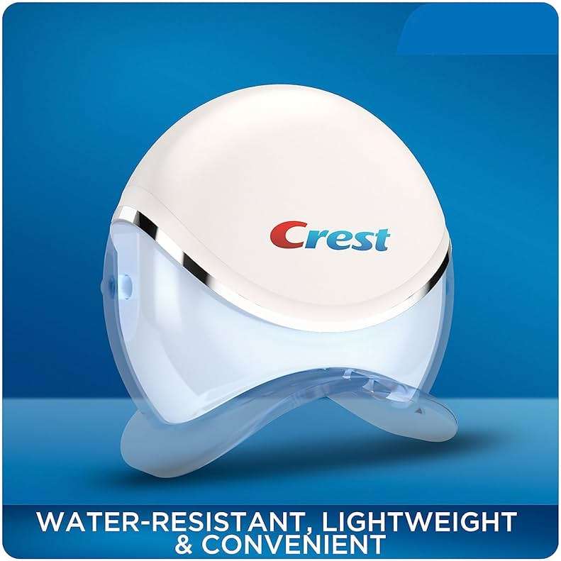 Crest 3D Whitestrips Express Whitening + LED Light – Teeth Whitening Kit, 1 Light + 10 Treatments, Each with 1 Upper/1Lower, 20 Strips – Crest 3DWhite Teeth Whitening Strips - Image 6