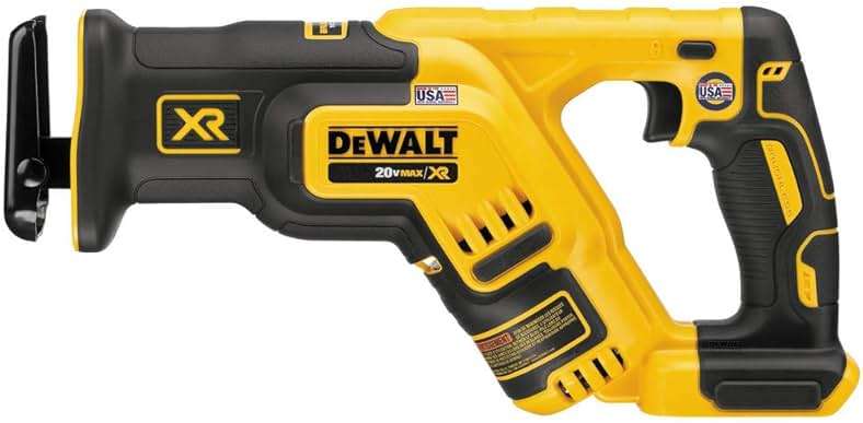DEWALT 20V MAX XR Reciprocating Saw Cordless, Brushless, Compact,Variable Speed, Pivoting Head, LED Light, Tool Only (DCS367B) - Image 1