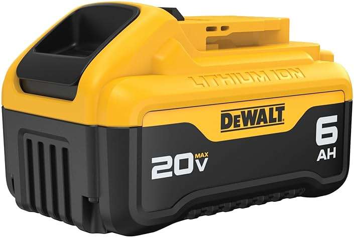 DEWALT 20V MAX XR Battery 6 Ah Lithium Ion, 2-Pack, Premium High Capacity Long Lasting Cordless Tool Battery Packs (DCB206-2) - Image 6
