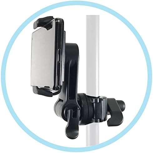 Accessory Basics Music Boom Mic Microphone Stand Smartphone Mount w/360° Swivel Adjust Holder for All Smartphones up to 3.75 inches Wide (Zoom Video Compatible) - Image 5