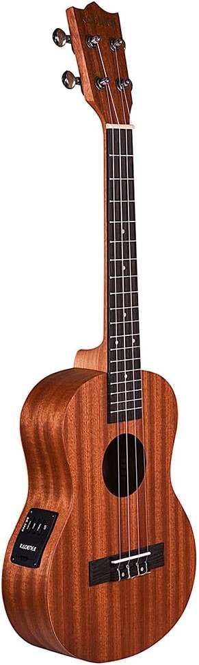 Kadence UKCE03C Concert 24" Electro Acoustic Ukulele | Mahogany Wood | Built-in 2-Band EQ Preamp | Comes with Bag | Includes Learning Course | Brown - Image 3
