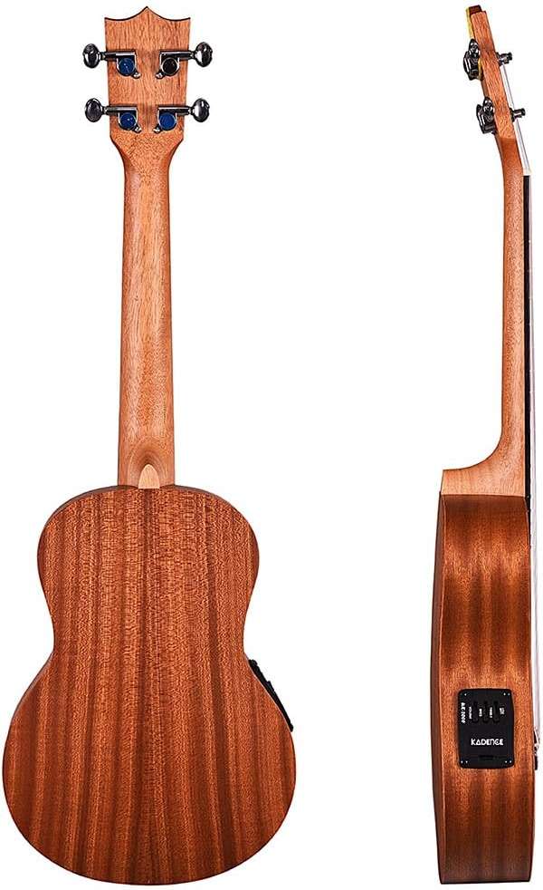 Kadence UKCE03C Concert 24" Electro Acoustic Ukulele | Mahogany Wood | Built-in 2-Band EQ Preamp | Comes with Bag | Includes Learning Course | Brown - Image 6