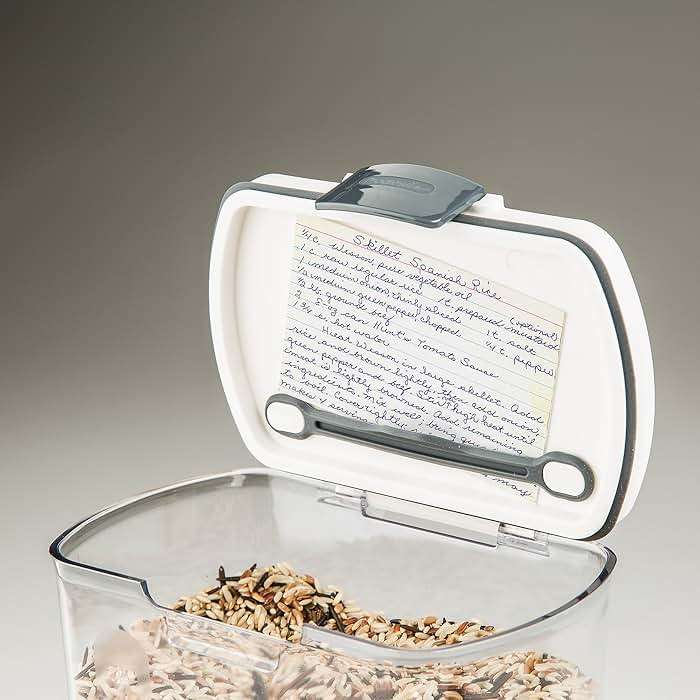 ProKeeper 2.5-Quart Grain Storage Container with Hinged Lid, Clear – BPA-Free, Airtight Seal, 5.5 x 7.65 x 7.25" - Image 3