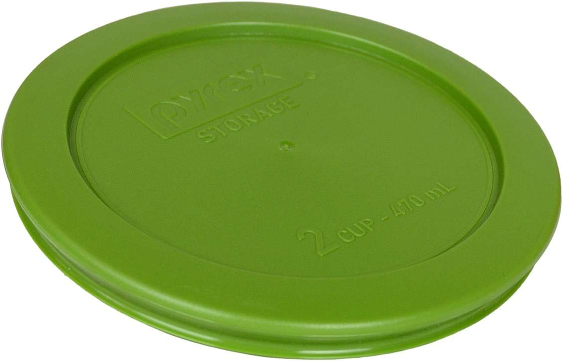 Pyrex 7200-PC 2-Cup Lawn Green Food Storage Replacement Lid (2-Pack) - Made in USA - Image 2