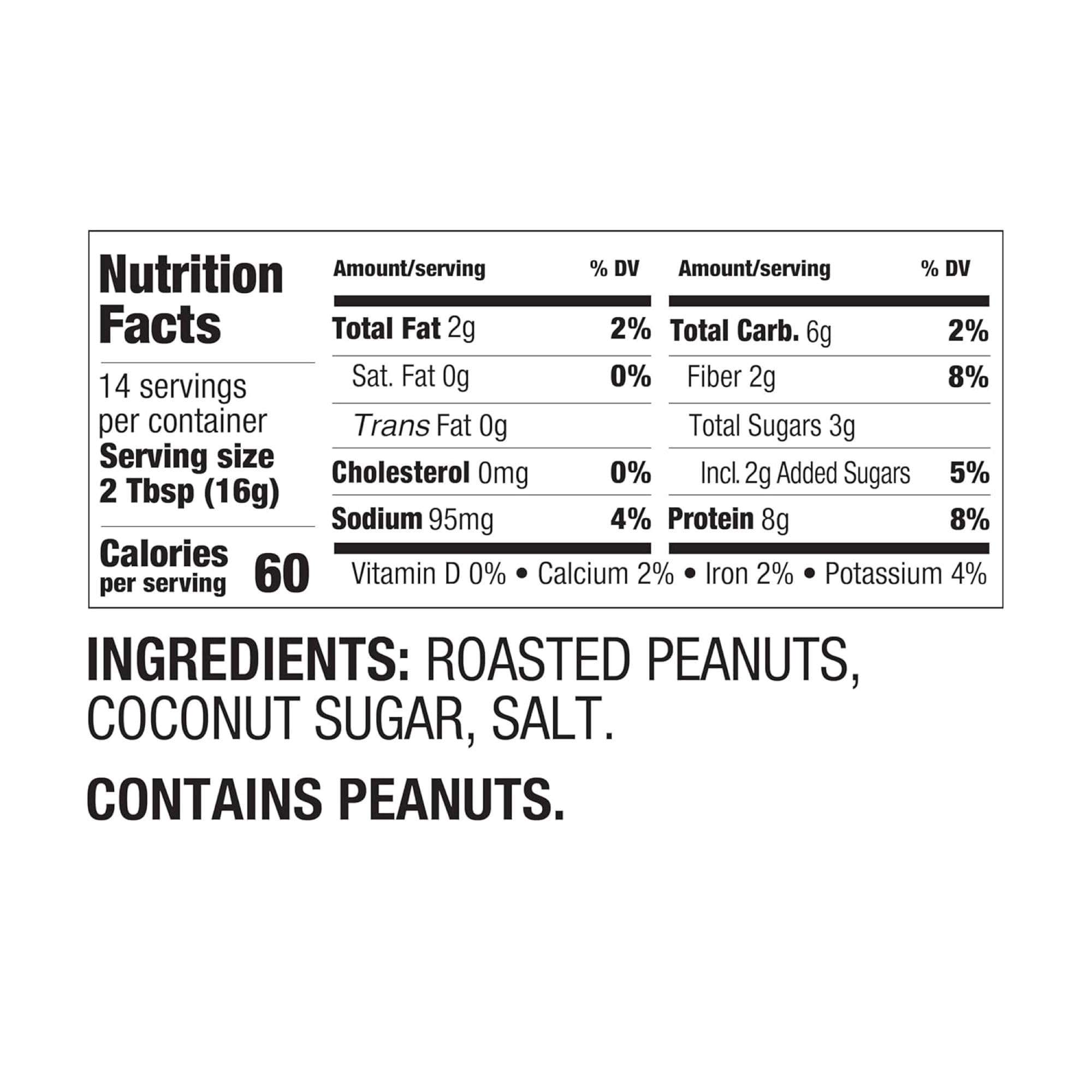 PBfit 8 Ounce Classic Peanut Butter Powder, Powdered Peanut Butter Spread From Real Roasted Peanuts, 8g of Protein 8% DV, Gluten-Free, 60 calories, 87% less fat (Pack of 1) - Image 6
