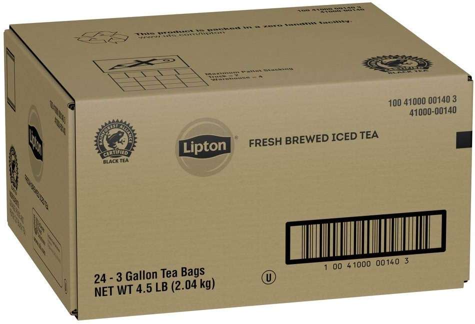 Lipton Black Unsweetened Iced Tea Bags, Makes 3 Gallons, 24 Count - Image 4