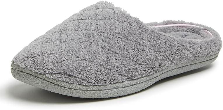 Leslie Terry Clog House Shoes with Memory Foam, Indoor Slippers with Wide Widths - Product Image
