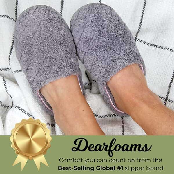Leslie Terry Clog House Shoes with Memory Foam, Indoor Slippers with Wide Widths - Image 2