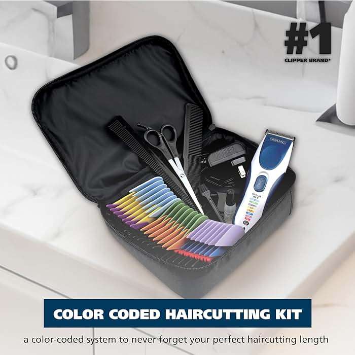 Wahl Color Pro Cordless Rechargeable Hair Clipper & Trimmer – Easy Color-Coded Guide Combs - for Men, Women, & Children – Model 9649P - Image 2