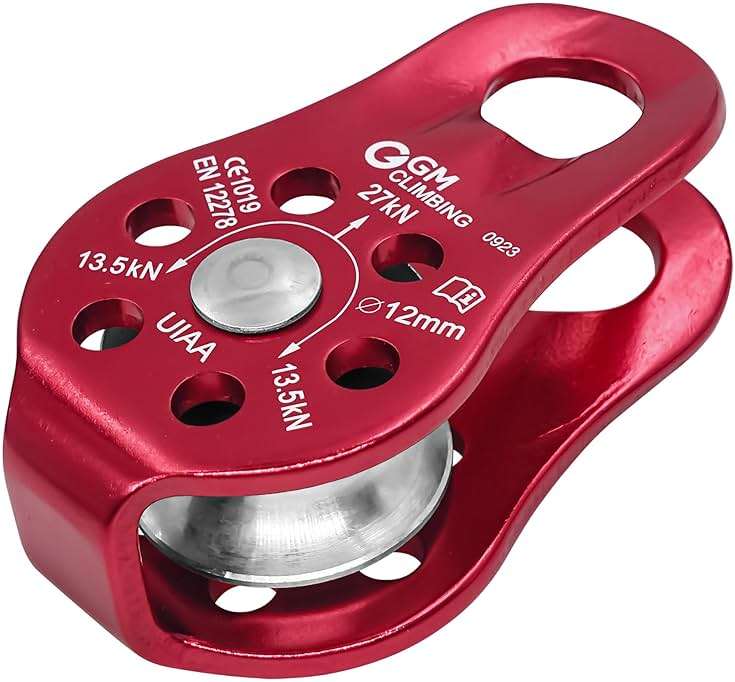 GM CLIMBING Fixed Micro Pulley 27kN CE UIAA Certified Slack Tender for Hitch Tending - Image 8