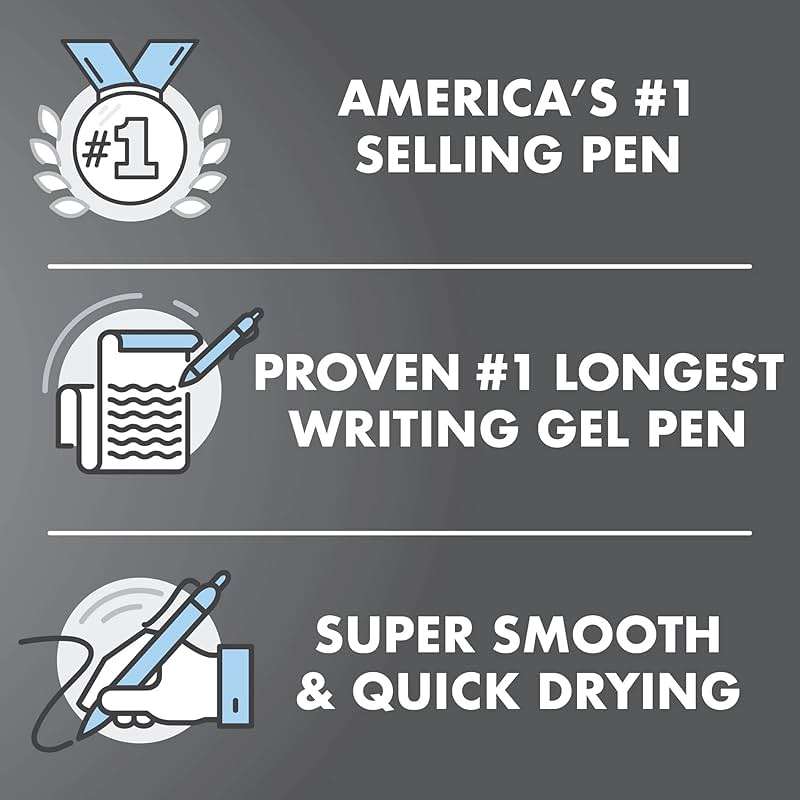Pilot G2 Premium Gel Pens, Black Pens, Bold Point 1 mm, Black Ink, Tub of 48 - Image 5