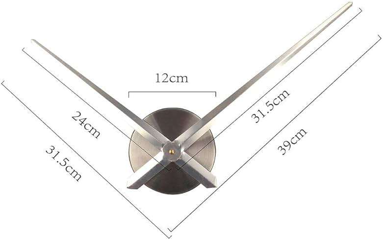 Timelike Large DIY Wall Clock, Modern 3D Frameless Wall Clock with Mirror Numbers Stickers for Home Office Living Room Bedroom Wall Decoration - Image 2