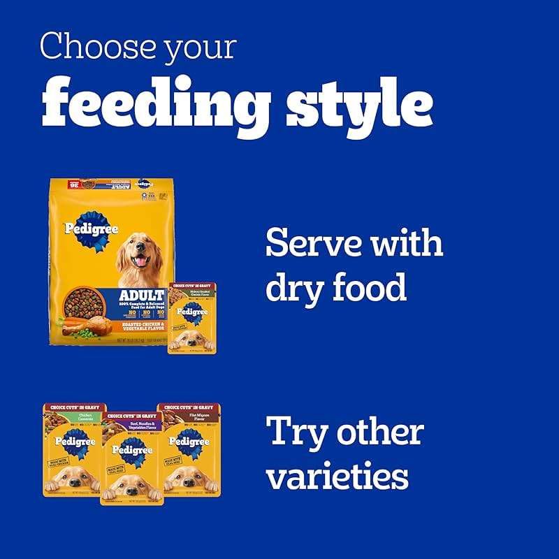 Pedigree Choice Cuts in Gravy Adult Soft Wet Dog Food 18-Count Variety Pack, 3.5 oz. Pouches - Image 10