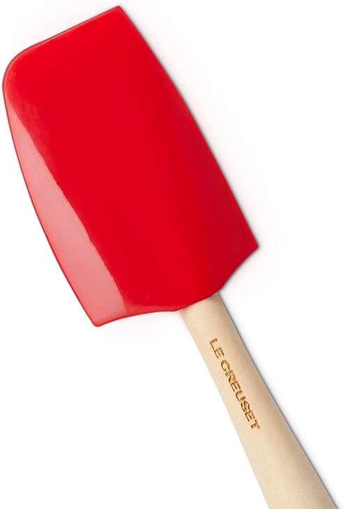 Le Creuset Silicone Craft Series Medium Spatula, 11 1/8" x 2 1/4", Cerise - Image 4