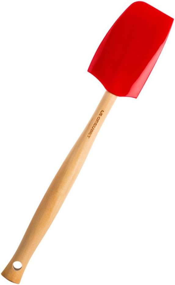 Le Creuset Silicone Craft Series Medium Spatula, 11 1/8" x 2 1/4", Cerise - Image 6
