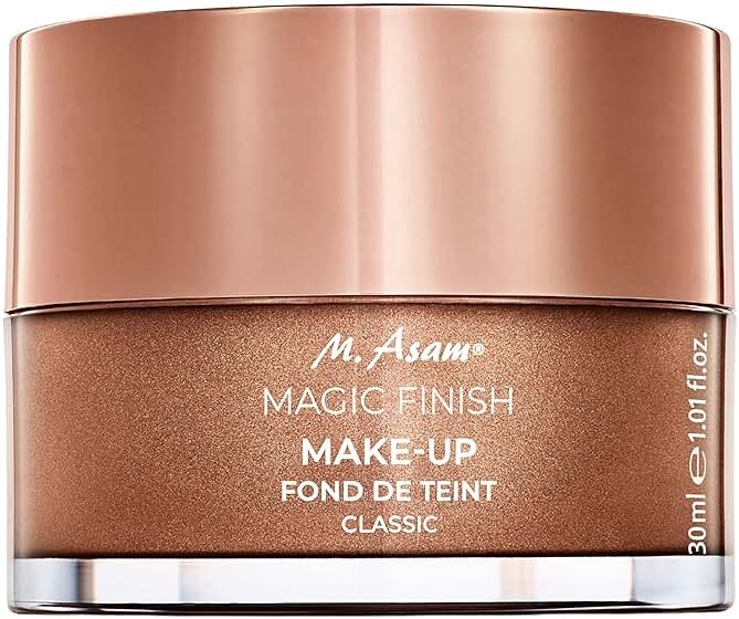 M. Asam Magic Finish Make-Up Mousse (1.01 Fl Oz) – 4in1 Primer, Foundation, Concealer & Powder With Buildable Coverage, Hides Redness And Dark Spots, Vegan, For Light To Medium Skin Tones - Product Image