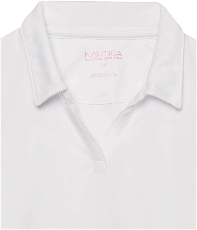 Nautica Girls' Short Sleeve Performance Polo - Image 4