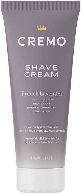 Cremo Women’s Shaving Cream Sensitive Skin, Moisturizing, French Lavender, Ultra-Slick Shave Cream for Women, Fights Nicks, Cuts and Razor Burn, 6 Fl Oz - Product Image