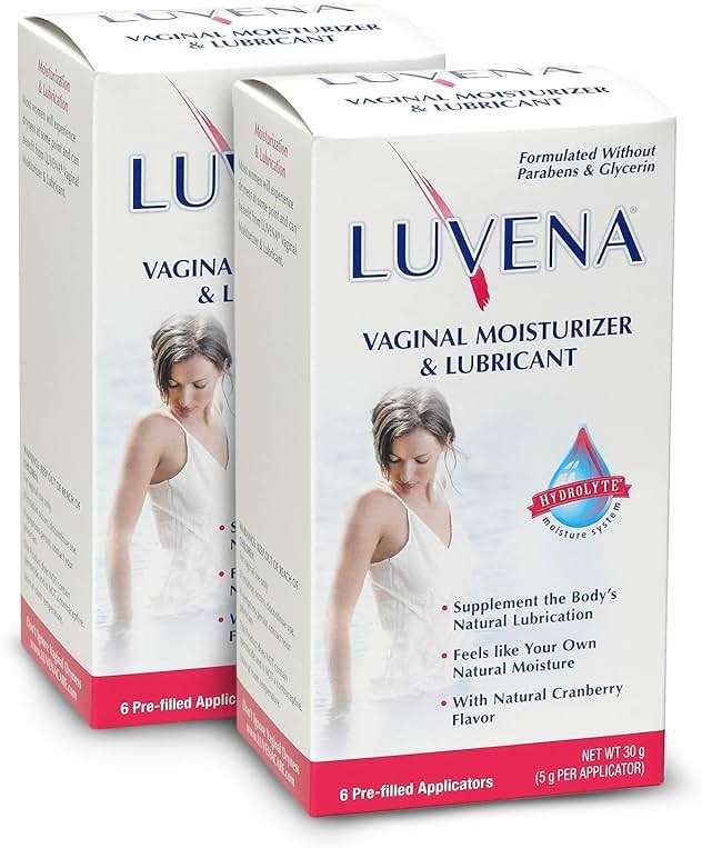 LUVENA Vaginal Moisturizer for Women - Menopause Dryness and Vaginal Dryness Relief - Long Lasting Comfort - Water Based, Paraben Free, Glycerin Free - 170 Pump Applications (2 Pack, 30g each) - Image 1