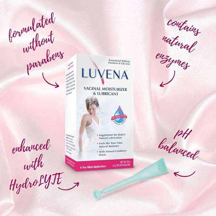LUVENA Vaginal Moisturizer for Women - Menopause Dryness and Vaginal Dryness Relief - Long Lasting Comfort - Water Based, Paraben Free, Glycerin Free - 170 Pump Applications (2 Pack, 30g each) - Image 2