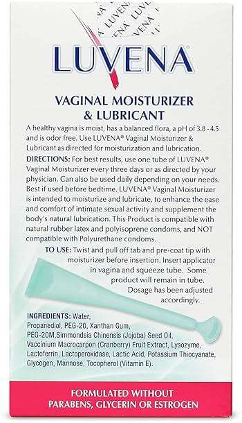 LUVENA Vaginal Moisturizer for Women - Menopause Dryness and Vaginal Dryness Relief - Long Lasting Comfort - Water Based, Paraben Free, Glycerin Free - 170 Pump Applications (2 Pack, 30g each) - Image 4