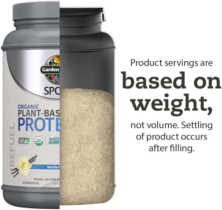 Garden of Life Organic Vegan Protein Powder with Probiotics, BCAAs, NSF Certified, Gluten Free & Sport, Non GMO, Sport Protein Powder, 19 Servings, Vanilla - Image 4