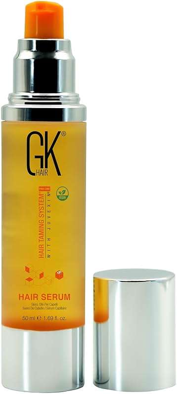GK HAIR - Hair Oil Serum 1.69 Oz - Smooth Frizz Control & Shine Enhancement - Dry, Frizzy, Damaged & Dull Hair - Argan Oil Hair Serum with Plant Based Protein and Natural Silicones Lightweight Finish - Image 1