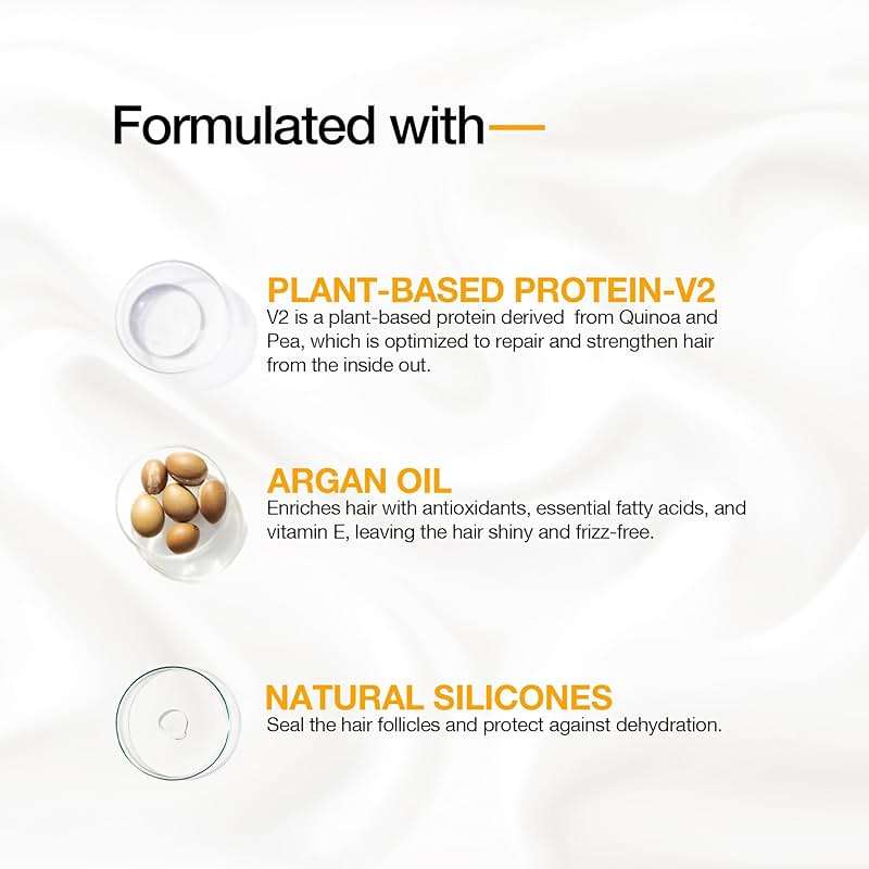 GK HAIR - Hair Oil Serum 1.69 Oz - Smooth Frizz Control & Shine Enhancement - Dry, Frizzy, Damaged & Dull Hair - Argan Oil Hair Serum with Plant Based Protein and Natural Silicones Lightweight Finish - Image 5