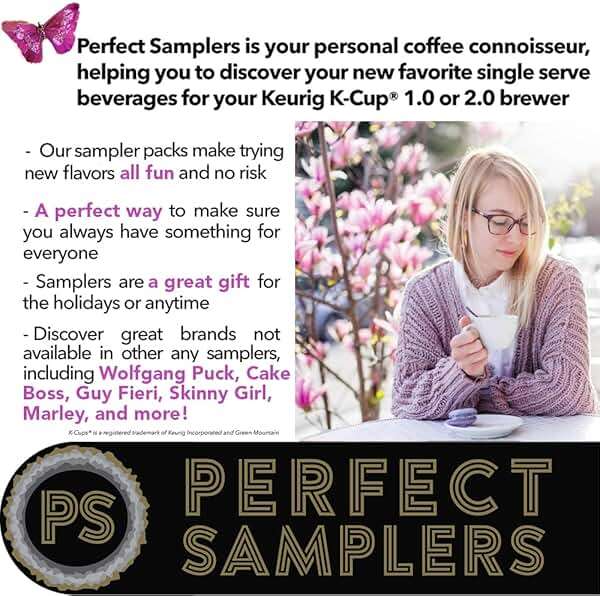 Perfect Samplers Coffee, Tea, Cider, Cappuccino & Hot Chocolate Single Serve Cups for Keurig K Cup Brewers Sampler - Image 4