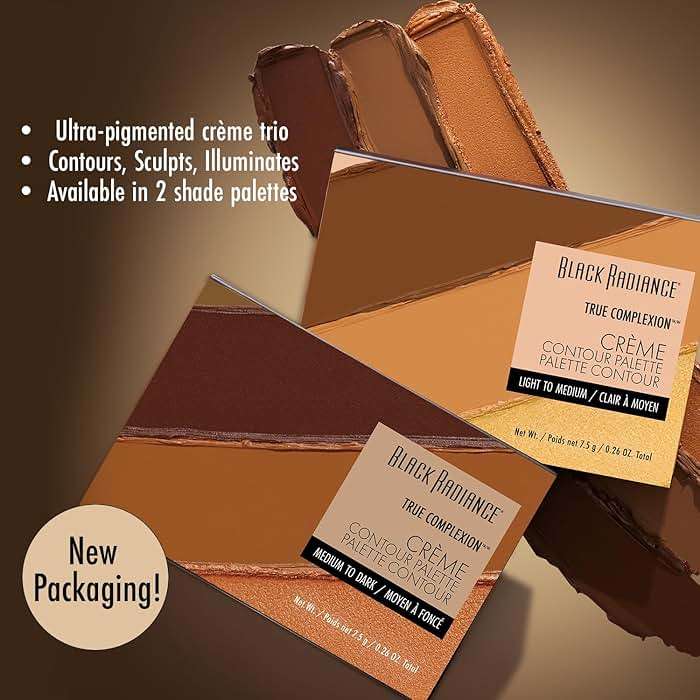 Black Radiance True Complexion Creme Contour Palette, Medium to Dark, 7.5 Gram - Image 2