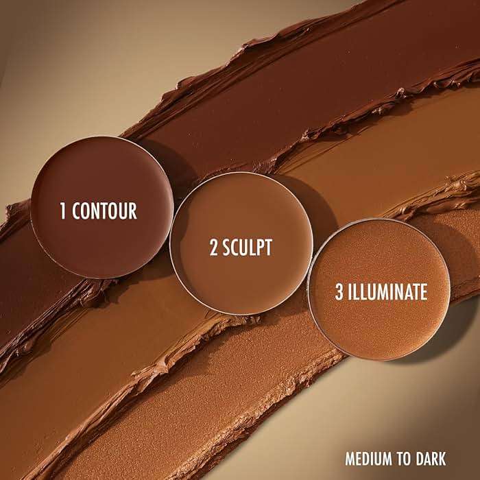 Black Radiance True Complexion Creme Contour Palette, Medium to Dark, 7.5 Gram - Image 3