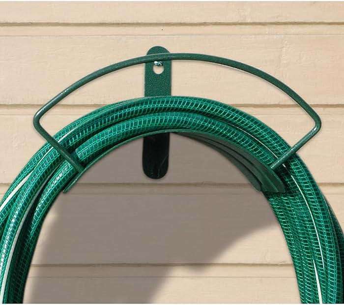 Rocky Mountain Goods Deluxe Metal Hose Hanger - Most Solid Wall Mounted Hose Hanger on The Market - Rust Proof Wrought Iron - Fits 100’ of Hose - Image 3