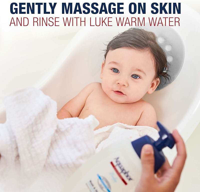 Aquaphor Baby Wash and Shampoo, Unscented Baby Shampoo and Wash, 25.4 Fl Oz Pump Bottle - Image 6