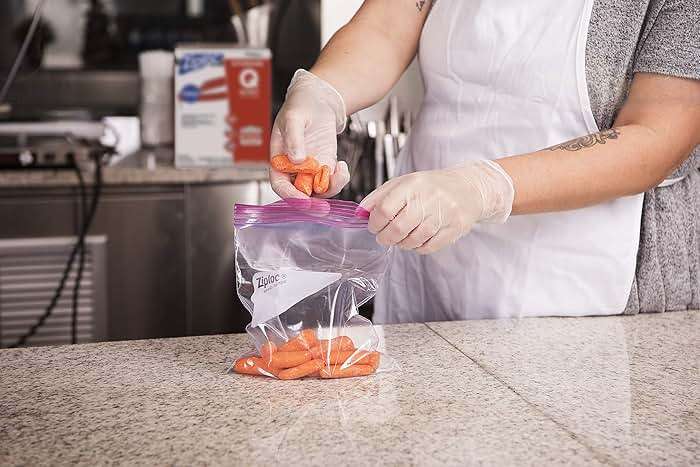 SC Johnson Professional, Ziploc Storage Bags, For Food Organization and Storage, Double Zipper Seal, Easy-Open Tabs Quart, 500 Count - Image 4