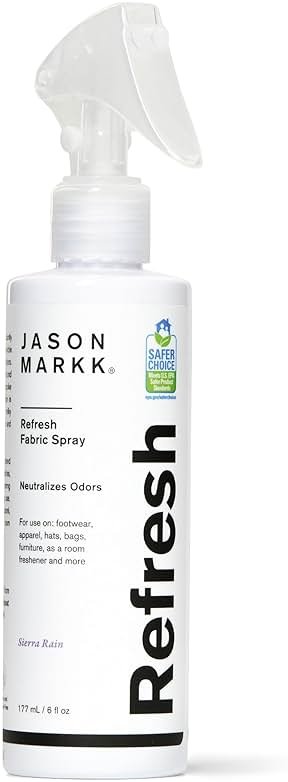 Jason Markk Refresh Spray, Shoe & Sneaker Deodorizer, Odor Eliminator, Ideal for Footwear, Hats, Apparel, Bags, Furniture, Room Freshener, Sierra Rain Scent, 6oz - Product Image