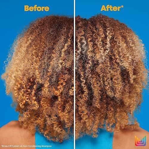 Matrix Brass Off Toning Blue Shampoo - Refreshes and Neutralizes Brassy Tones, For Color Treated Hair, Lightened Brunettes or Dark Blondes - Image 2