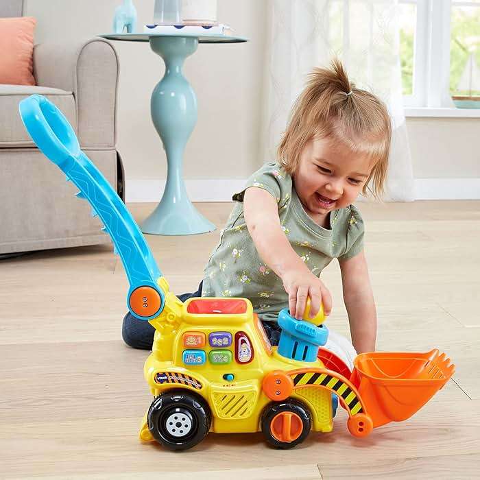 VTech Pop-a-Balls Push and Pop Bulldozer, Yellow - Image 9