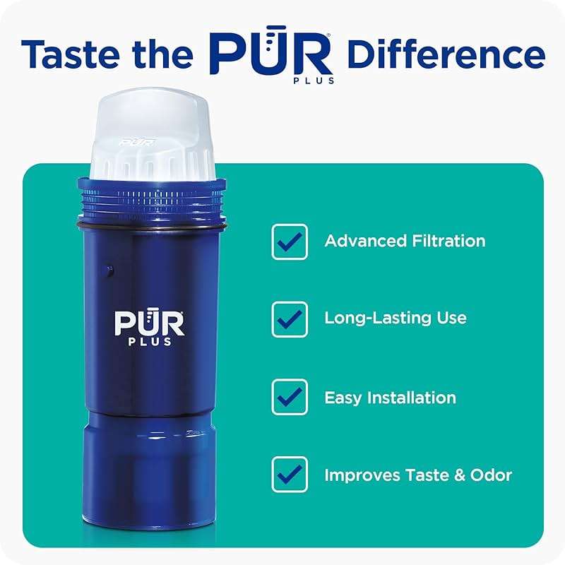 PUR Plus Water Filter Replacement for Pitchers & Dispensers, 6-Month Supply, 3 Count, Blue (PPF951K3) - Image 5